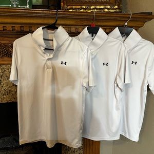 Boys Youth Under Armour Set of 3 Polos Size XL
